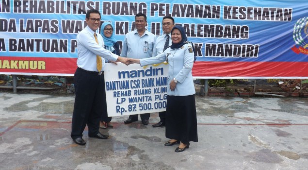 RUANG LAYANAN KESEHATAN LAPAS WANITA PALEMBANG DI REHABILITASI