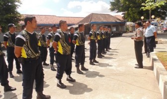 LATIHAN KESAMAPTAAN, RUTAN WONOSARI GANDENG POLRES GUNUNGKIDUL