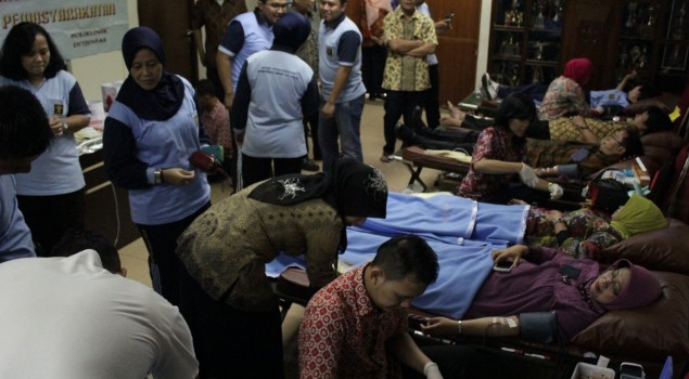 ANTUSIASME DONOR DARAH PEGAWAI DITJENPAS MENINGKAT