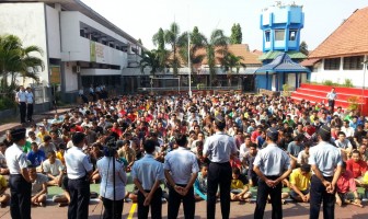 KUMPULKAN WBP, KARUTAN SURABAYA SOSIALISASIKAN TATA TERTIB