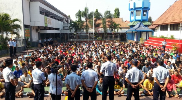 KUMPULKAN WBP, KARUTAN SURABAYA SOSIALISASIKAN TATA TERTIB