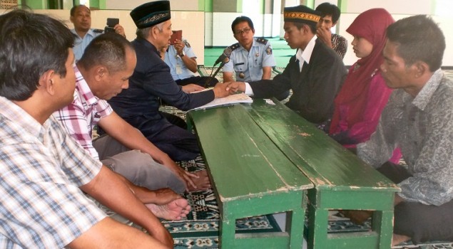 JANJI SUCI MEMPELAI DI LAPAS MAGELANG