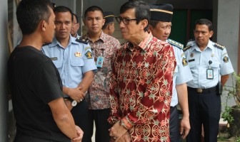 KUNJUNGAN PERDANA MENKUMHAM KE LAPAS TERBUKA JAKARTA