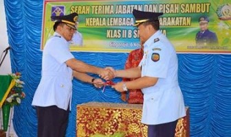 Sutarno Jadi Kalapas Klas II B Singaraja yang Baru
