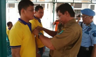 25 Napi Lapas Bengkalis Dibekali Pelatihan Menenun dan Bengkel