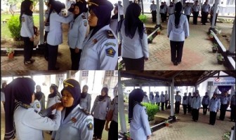 KALAPAS SEMATKAN PANGKAT BARU BAGI PEGAWAI LAPAS WANITA SUNGGUMINASA