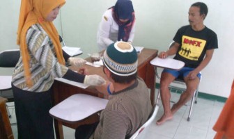 WBP Lapas Pontianak Lakukan VCT Rutin