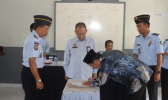 Disaksikan Dirjen PAS, Lapas Tanjungpandan Resmikan Kerjasama dengan Pihak Ketiga