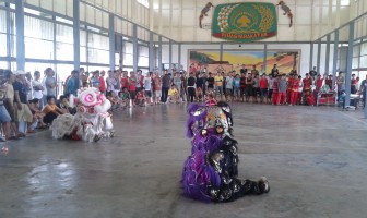 Napi Lapas Pontianak Dihibur Atraksi Barongsai