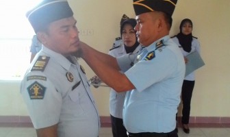 Komandan Jaga Rutan Pinrang Naik Pangkat