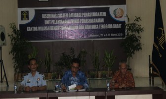 Kumpulkan Operator SDP, Kanwil NTB Gelar Desiminasi Database Pemasyarakatan