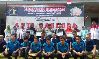 Lapas Padangsidempuan Tandatangani Komitmen Anti Narkoba