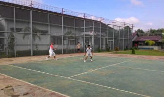 Tenis Persahabatan Eratkan Kerjasama Lapas Muara Enim - PT Bukit Asam