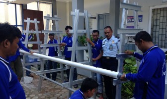 Manfaatkan Lahan Sempit Rutan Rantau Terapkan Metode Hidroponik