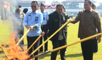 Razia di Penjara, 1.101 Ponsel Milik Narapidana Dimusnahkan