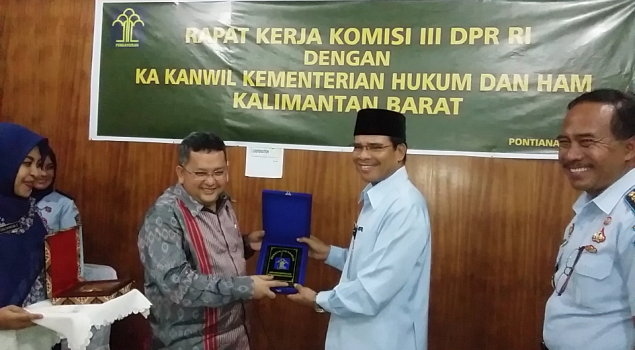 Komisi III DPR RI Kunjungi Lapas Klas IIA Pontianak