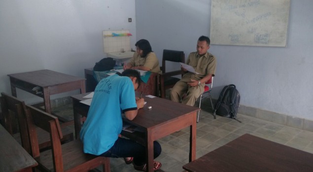 Andik Rutan Wonosari Ikuti Ujian Paket B