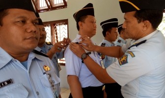 Empat Pegawai Rutan Purwodadi Naik Pangkat