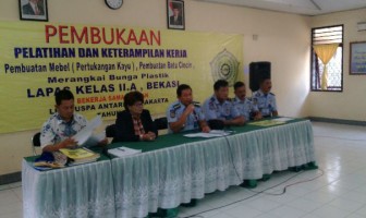 Lapas Bekasi - LPK Puspa Antariksa Jalin Kerjasama Pembinaan Napi