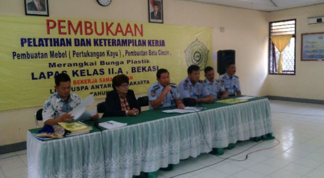 Lapas Bekasi - LPK Puspa Antariksa Jalin Kerjasama Pembinaan Napi