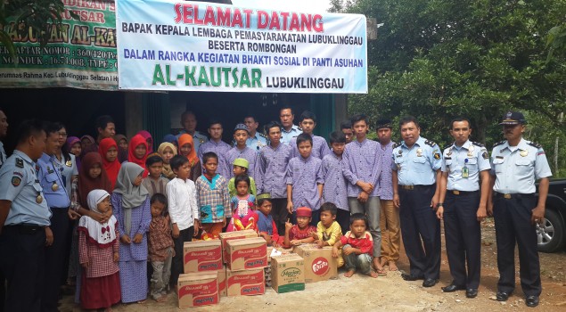 Lapas Lubuk Linggau Berbagi Kebahagiaan dengan Anak Panti Asuhan