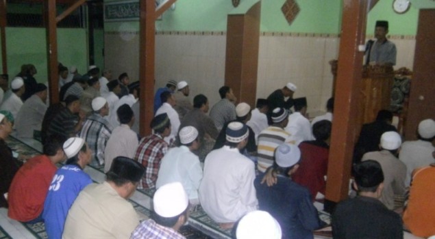 Suasana Tarawih Pertama Lapas Madiun