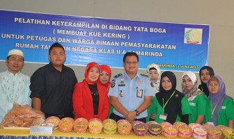 Tutup Pelatihan Tata Boga, Karutan Samarinda: Semua Kuenya Enak