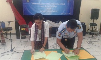 Lapas Bekasi Teken Kerjasama Art Therapy dengan Rumah Sebaya