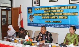Bapas Jaksel Tuan Rumah Rakor Penanganan ABH