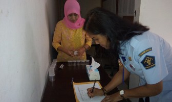 Jajaran Kanwil Banten Laksanakan Tes Urin