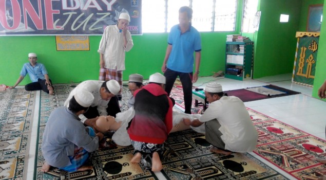 40 WBP Rutan Buntok Dilatih Praktek Penyelenggaraan Jenazah