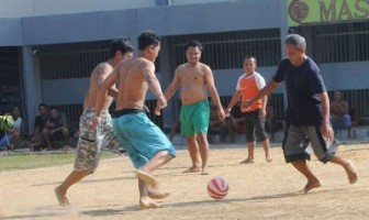 Ramai, 130 Narapidana Ikuti Lomba Futsal HUT RI 70 di Rutan Blora