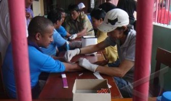 WBP Lapas Sukabumi Dicek Gula Darah dan Kolesterolnya