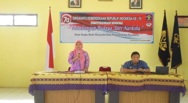 Bapas Purwokerto Selenggarakan Penyuluhan Anti Narkoba