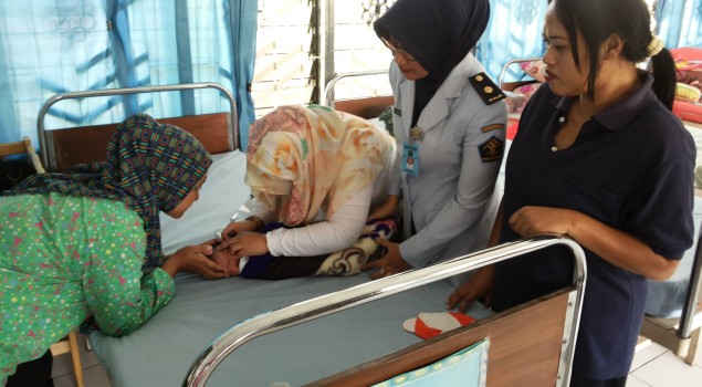 Lapas Wanita Malang Rutin Beri Layanan Imunisasi Bagi Bayi/Batita WBP