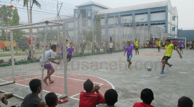 Lapas Kelas I Medan Adakan Pertandingan Futsal Antar Warga Binaan