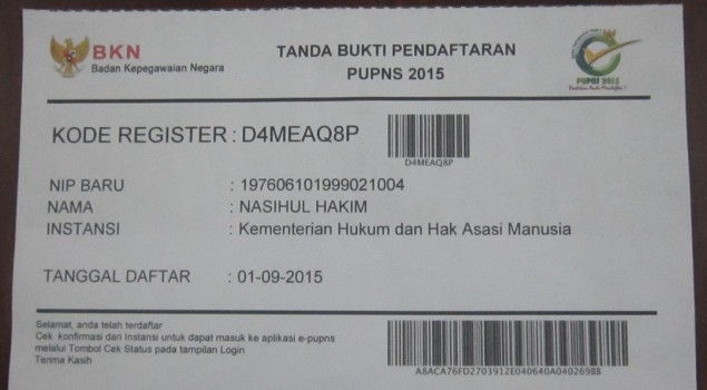 Seluruh Pegawai Lapas Brebes Hadiri Diseminasi e-PUPNS 2015