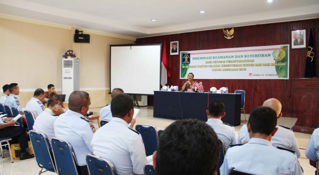 SMR Jadi Materi Pokok Diseminasi Kamtib Kanwil Maluku