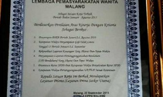 Lapas Wanita Malang Juara II Satker Tertib Administrasi Keuangan