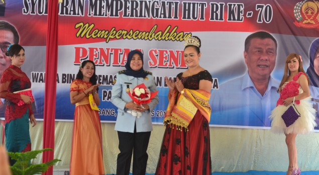 Pentas Seni LPW Palembang Tampilkan Fashion Show WBP