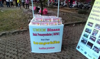 Ada Tempe Produksi Klien Bapas di Car Free Day Bogor