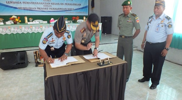 Lapas & Rutan Pekalongan Tandatangani MoU dengan Polres Pekalongan Kota