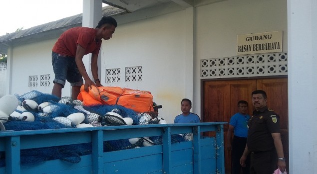 Kejati Maluku Titipkan Alat Perlengkapan Kapal di Rupbasan Ambon