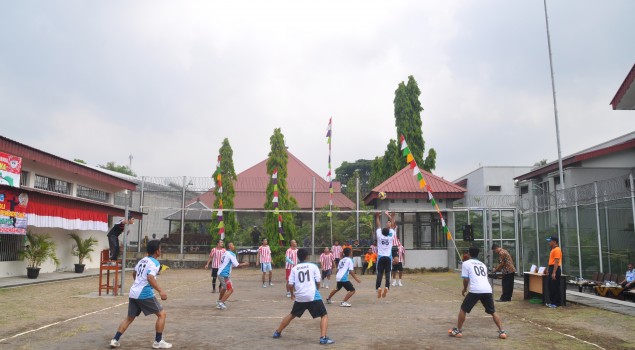 Peringati Hari Pahlawan, Lapas Narkotika Yogyakarta Gelar Turnamen Volly Antar Instansi