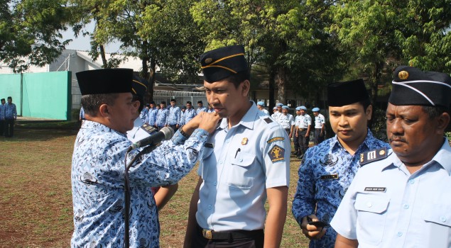 Tiga Pegawai Lapas Semarang Naik Pangkat