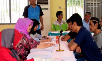 Lapas Kelas I Palembang Melaksanakan Mobile VCT