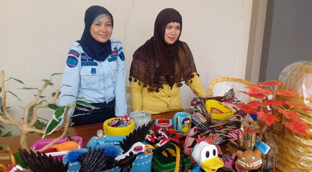 Hasil Karya WBP Rutan Pinrang Dipamerkan