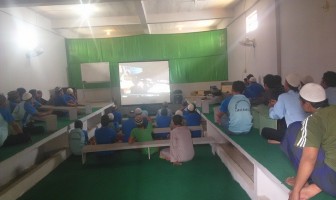 Acara Nonton Bareng Hibur WBP Lapas Banyuasin