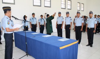 Empat Pegawai Rutan Bandung Ucapkan Sumpah PNS