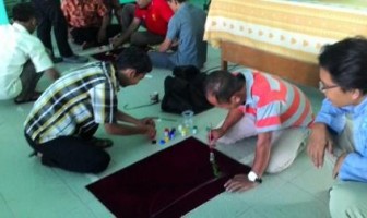 Eks Napi Lapas Ngawi Ajari Klien Bapas Madiun Buat Kaligrafi